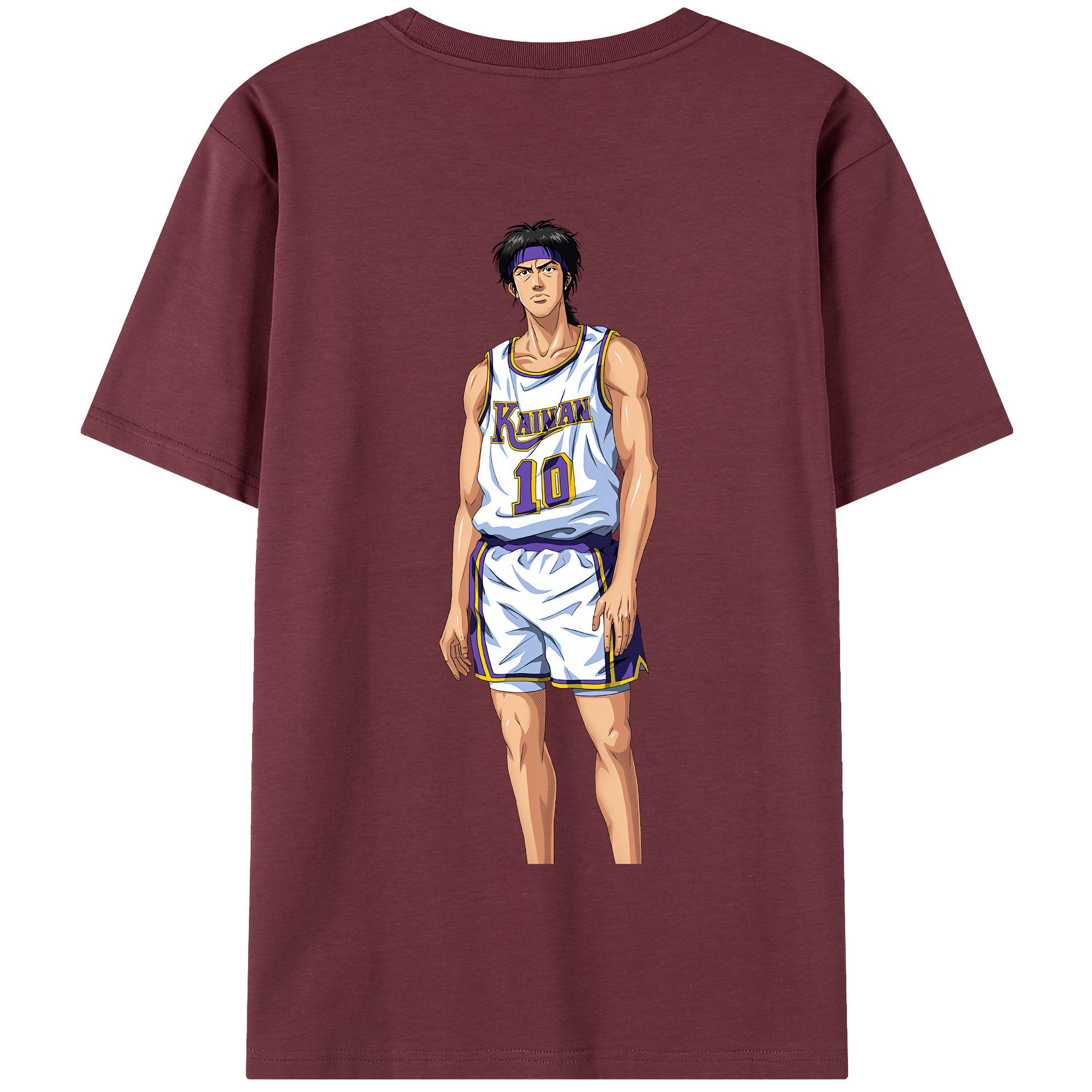 SLAM DUNK／スラムダンク 綿100％半袖Tシャツ（背面プリント）